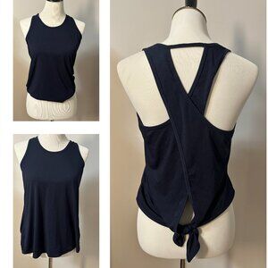 Athleta | Navy Blue Tie Bank Tank | Size XS